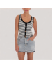 Vintage jacquard striped vest