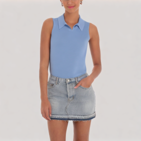 elastic hem vest