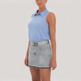 elastic hem vest