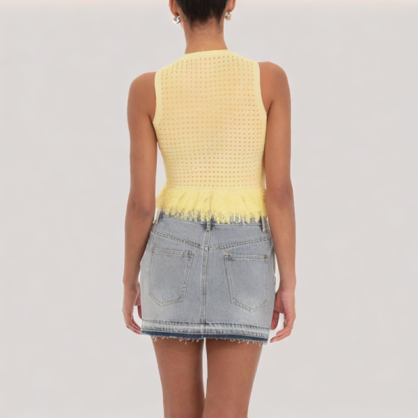 Sweet tassel vest