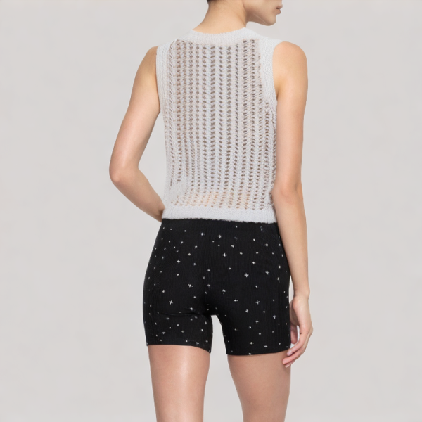 Sleeveless chunky knit vest