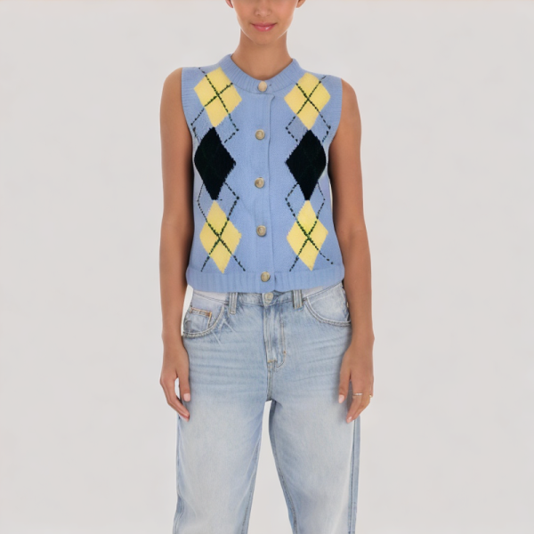 Temperamental and versatile diamond vest