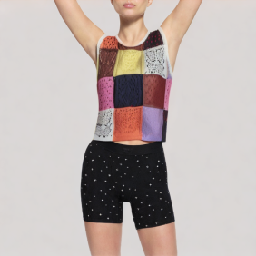block color-block vest