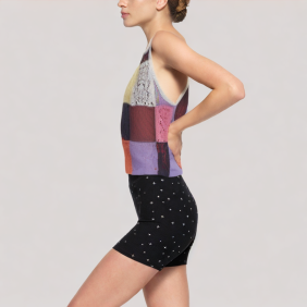 block color-block vest