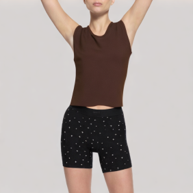 Back slit knitted vest