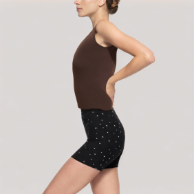 Back slit knitted vest