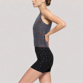 Versatile colorblock V-neck vest