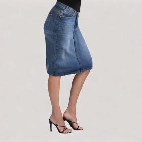 Denim Pencil Skirt