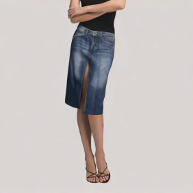 Fashion Minimalist Denim Skirt 