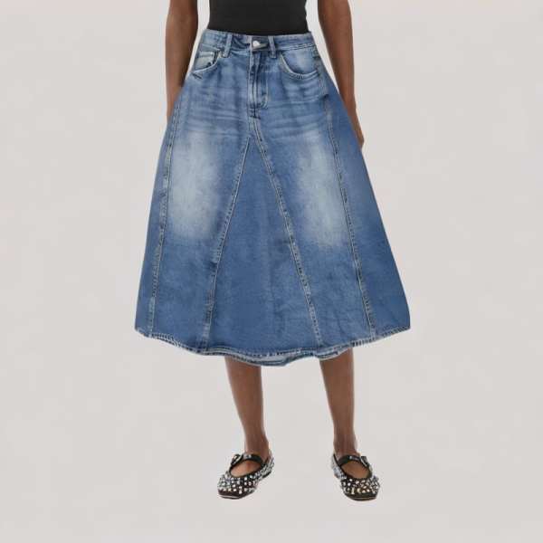 casual all-match denim skirt