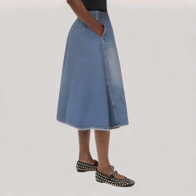 casual all-match denim skirt