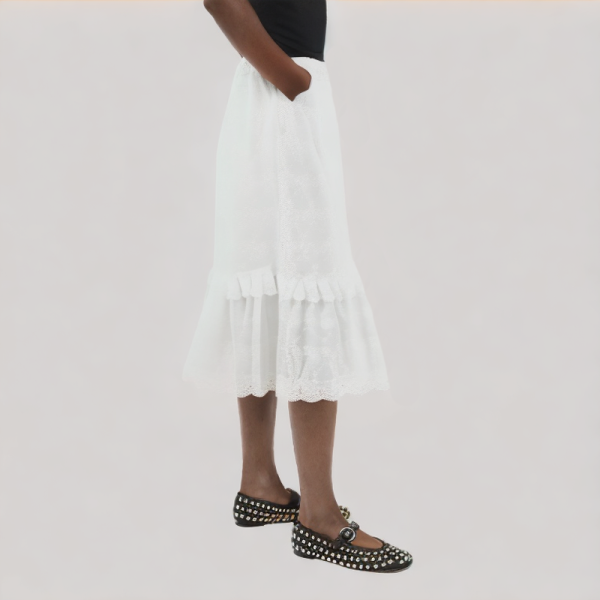 High-Waist Lace Skirt