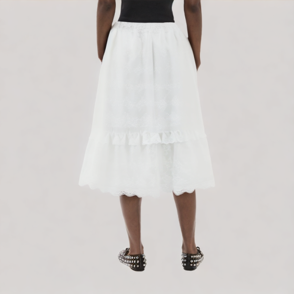 High-Waist Lace Skirt