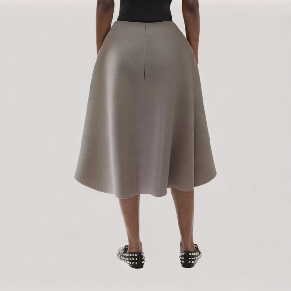 High-Waist Midi Skirt