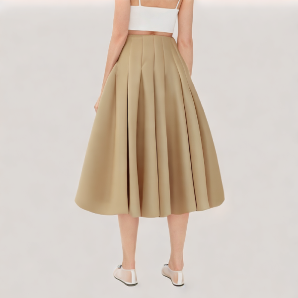 Pleated Lantern Skirt
