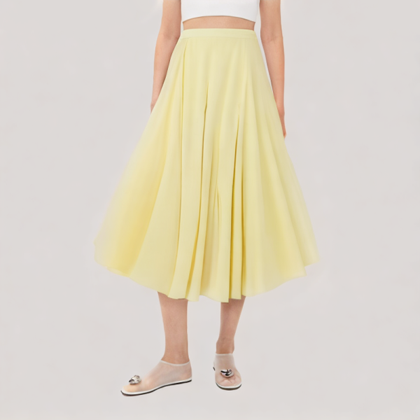 Daily Wide A-line Midi Skirt