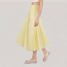 Daily Wide A-line Midi Skirt