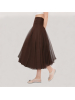 Semi-Sheer Pleated Skirt