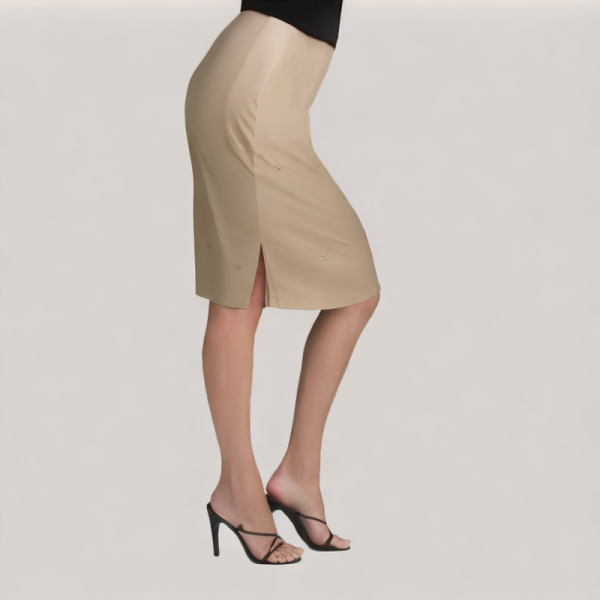 Simple Slim Fit Midi Skirt
