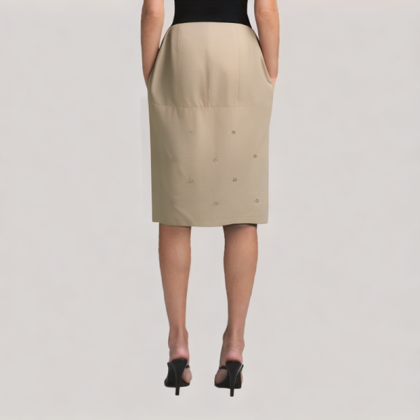 Simple Slim Fit Midi Skirt
