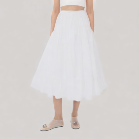 A-line layered skirt
