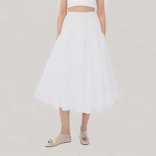 A-line layered skirt