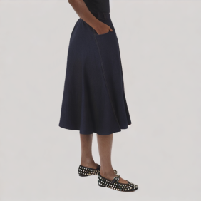 Puff-Style Denim Skirt Product