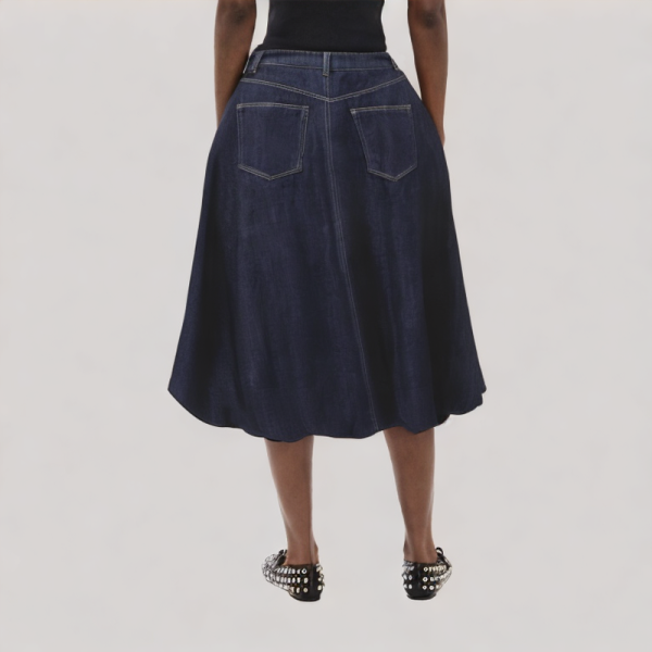 Puff-Style Denim Skirt Product