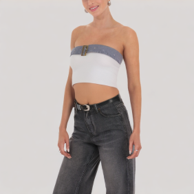 Black versatile off-shoulder top