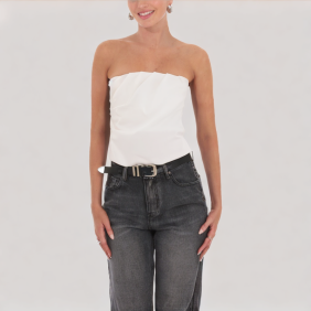 Casual stretch off-the-shoulder top