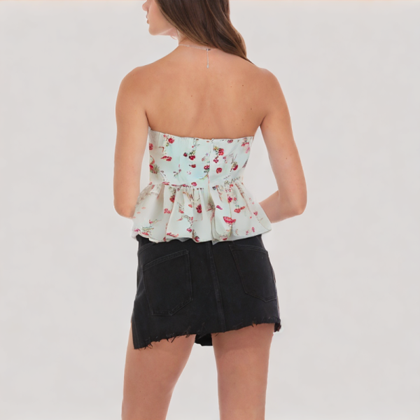 floral off-the-shoulder top