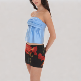 Stretch Vintage Off-the-Shoulder Top