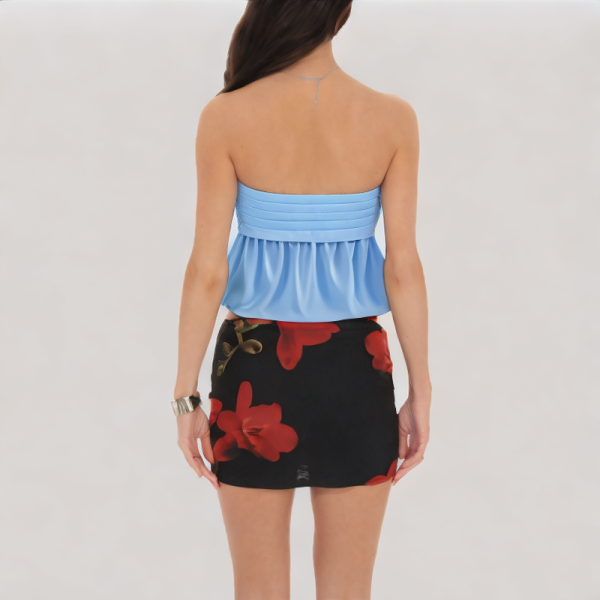 Stretch Vintage Off-the-Shoulder Top