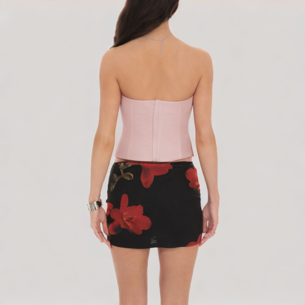 Pink Bow Off-Shoulder Top