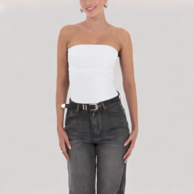 Fashion Pleated Off-Shoulder Top