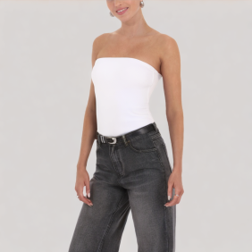 Fashion Pleated Off-Shoulder Top