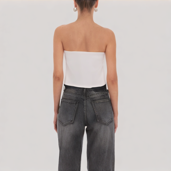 Fashion Pleated Off-Shoulder Top