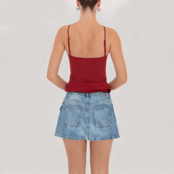 Casual work denim skirt