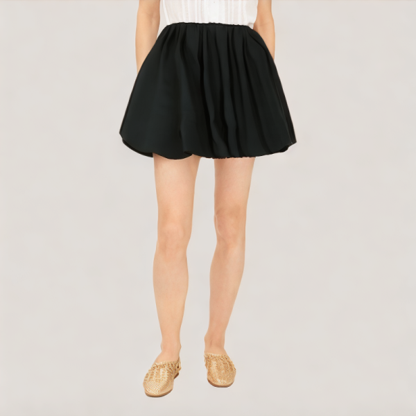 elastic waist bubble skirt