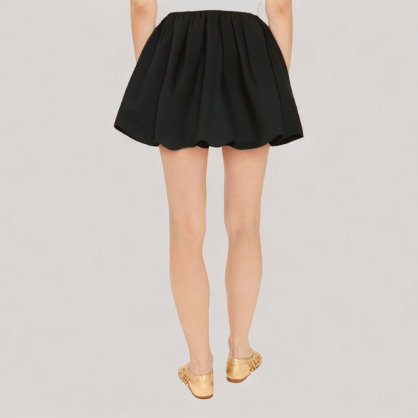 elastic waist bubble skirt