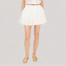 Mini pleated skirt