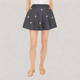 Vintage Knit Miniskirt