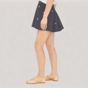 Vintage Knit Miniskirt
