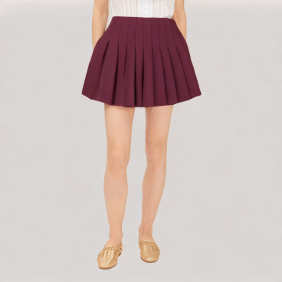 casual pleated skirt