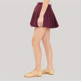 casual pleated skirt