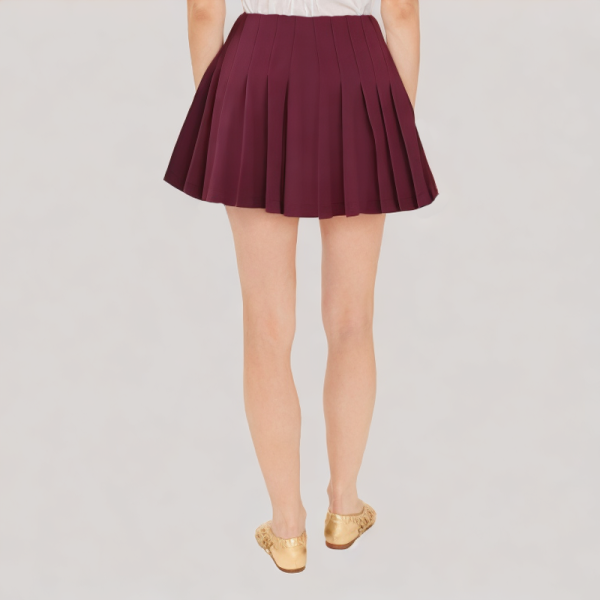 casual pleated skirt