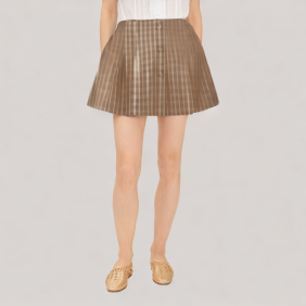 Elegant plaid skirt