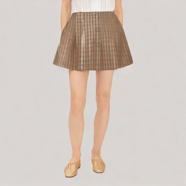 Elegant plaid skirt