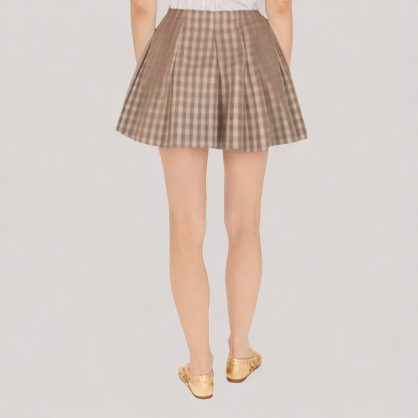 Elegant plaid skirt