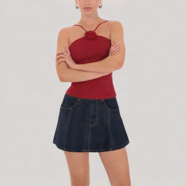 Simple denim skirt